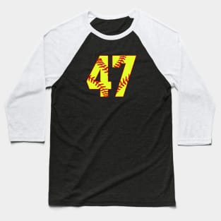 Fastpitch Softball Number 47 #47 Softball Shirt Jersey Uniform Favorite Player Biggest Fan Baseball T-Shirt